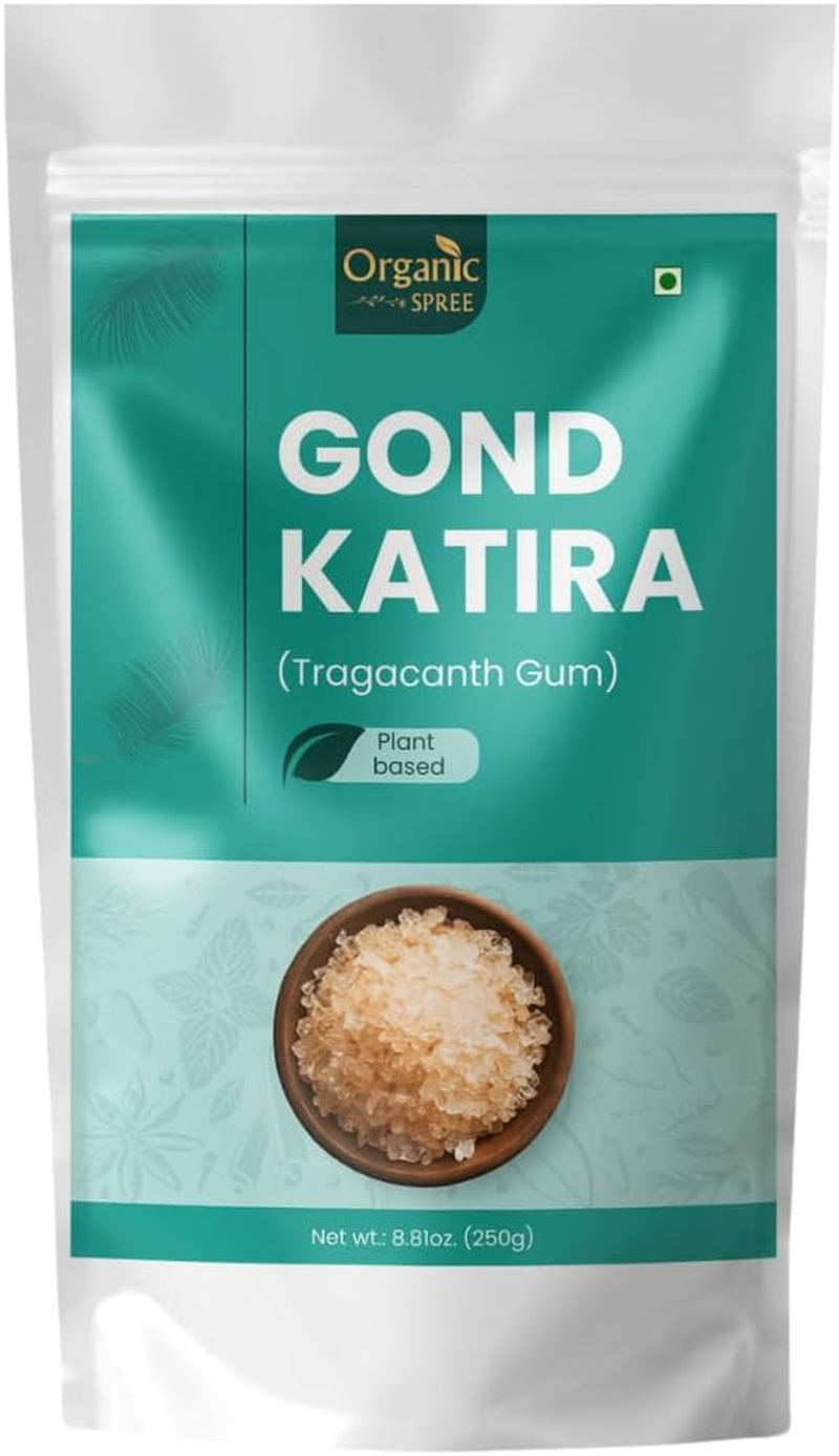 Organic Spree Gond Katira - Tragacanth Gum - Gomme Adragante - Goma Tragacanto - 250Grams (8.81 Oz) image number 6