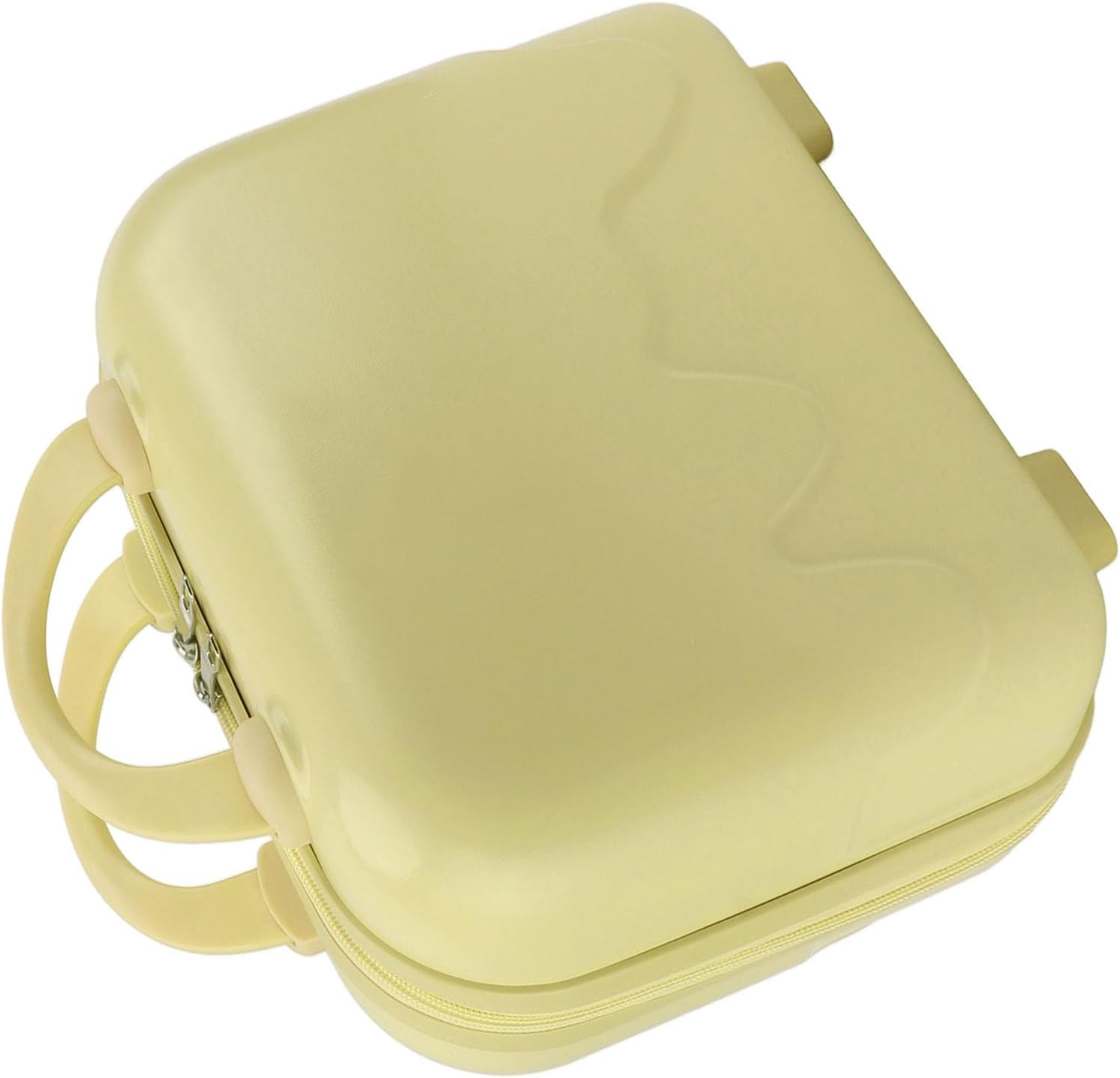 Carry on Luggage, 14 Inch Cosmetic Case for Travel (Yellow) image number 6