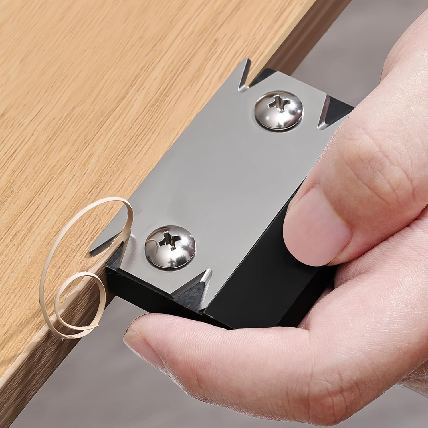 Edge Banding Trimmer,Upgraded Mini Edge Band Trimmer & Cutter,Edge Band Trimmer,Stainless Steel Blade Veneer Edge Trimmer for Woodworking, Durable Edgebanding Trimming Tool for Wood, Veneer, PVC, ABS