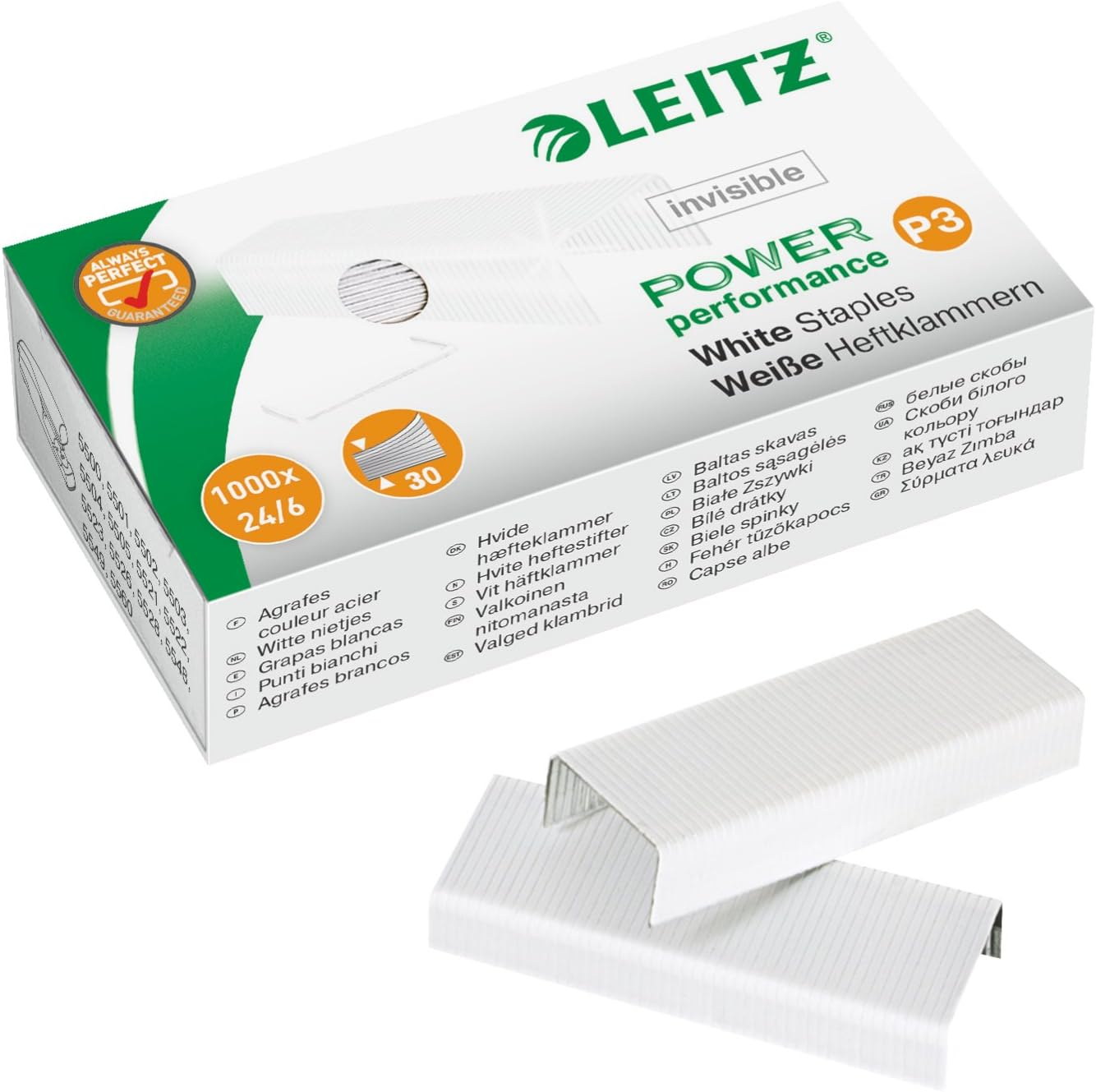 Leitz White Staples (5554-70-00) image number 1