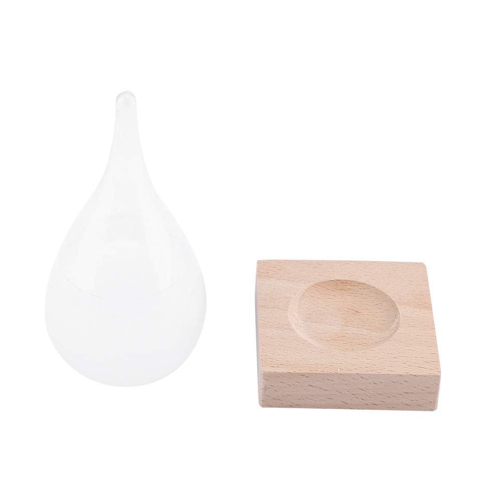 Glass Creative Drop-Shaped Glass Bottle Desktop Weather Station Weather Predictor Stations image number 5