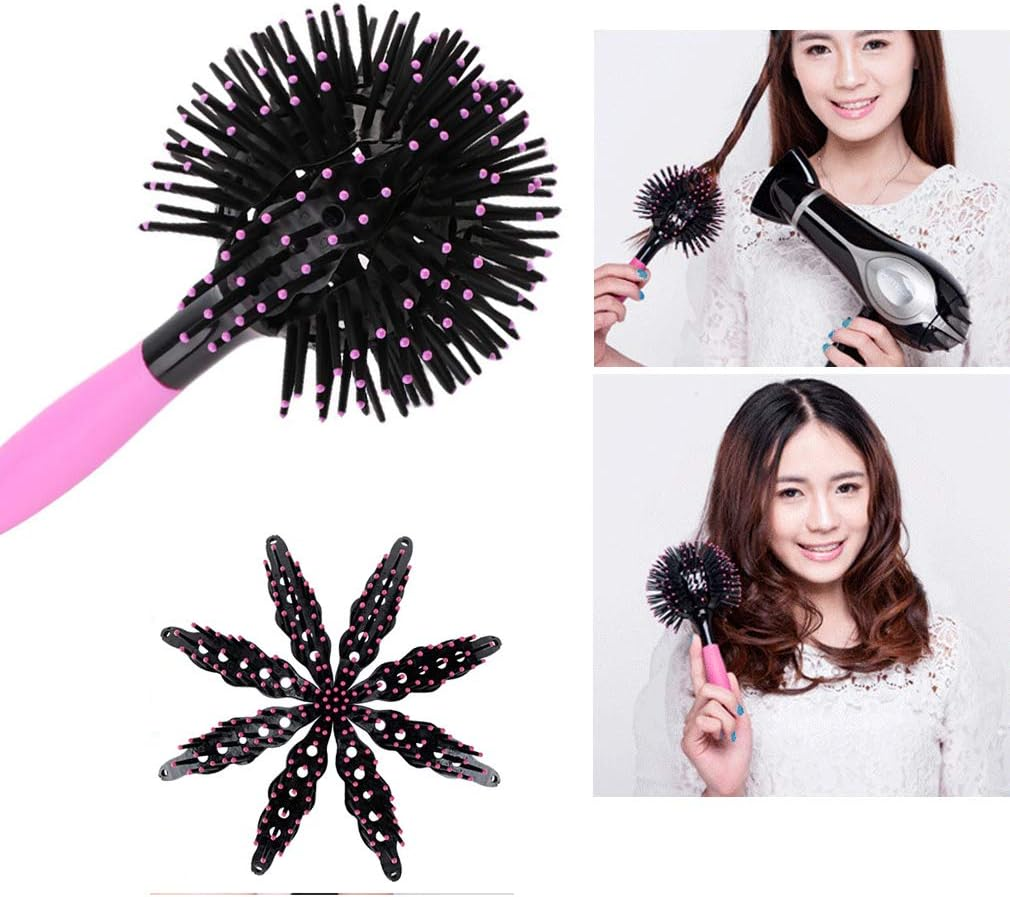 Aaiffey 3D round Hair Brushes for Women - Blow Drying, Detangling 360-Degree Styling Brush for Thick Curly Hair image number 3