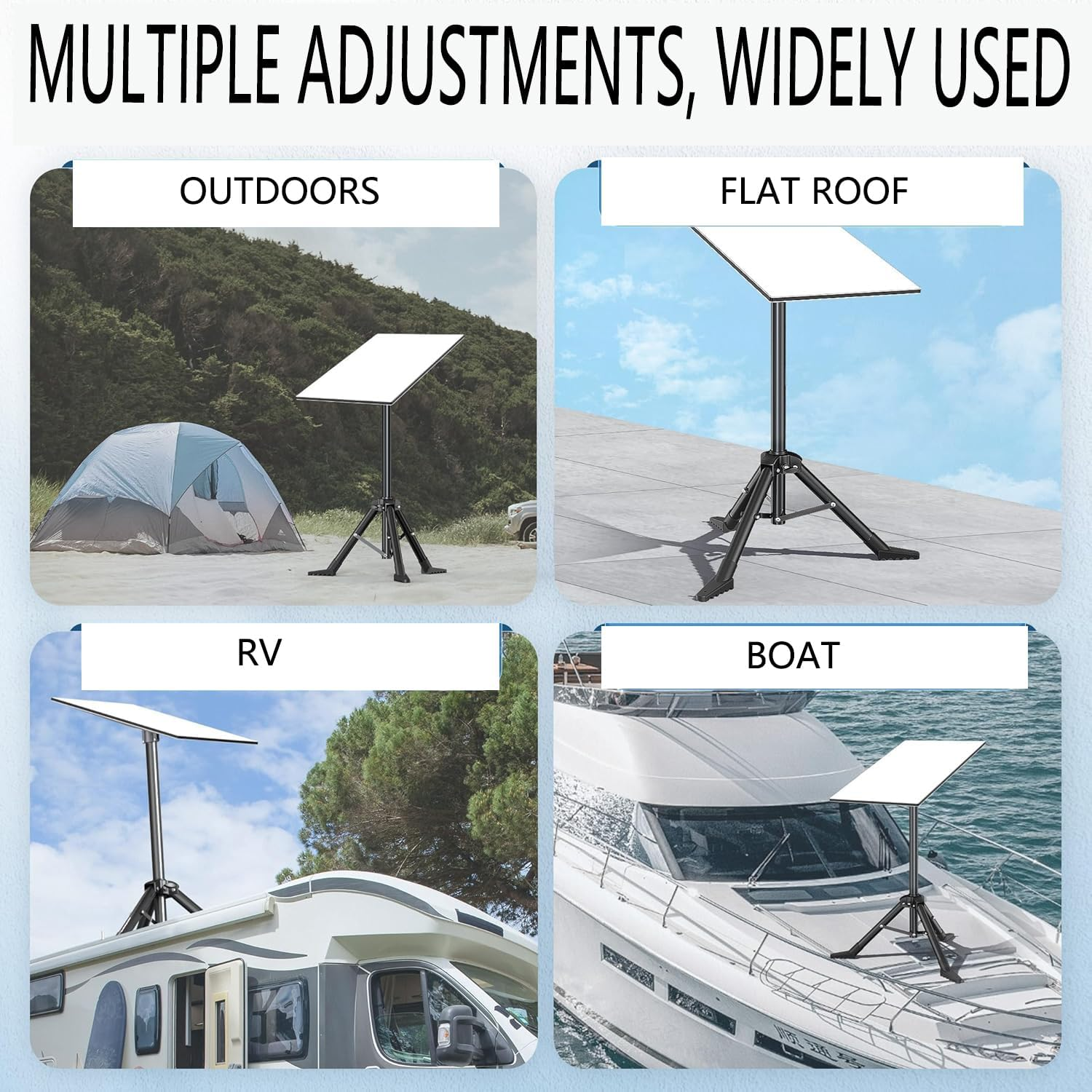 Starlink Gen 3/Starlink Mini Tripod with Tubular Adapter, Outdoor Portable Starlink Mounting Kit, Foldable Satellite Mounting Tripod for Camping and RV Travel. image number 4
