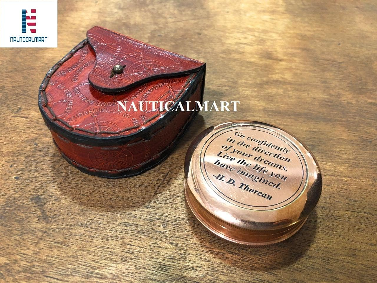 Brass Compass Go Confidently in the Direction of Your Dreams Engraved Compass for Confirmation Gifts, Baptism Gifts, Best Easter, Birthday Gifts, Graduation Gifts, Wedding Gifts, Religious Gifts image number 5