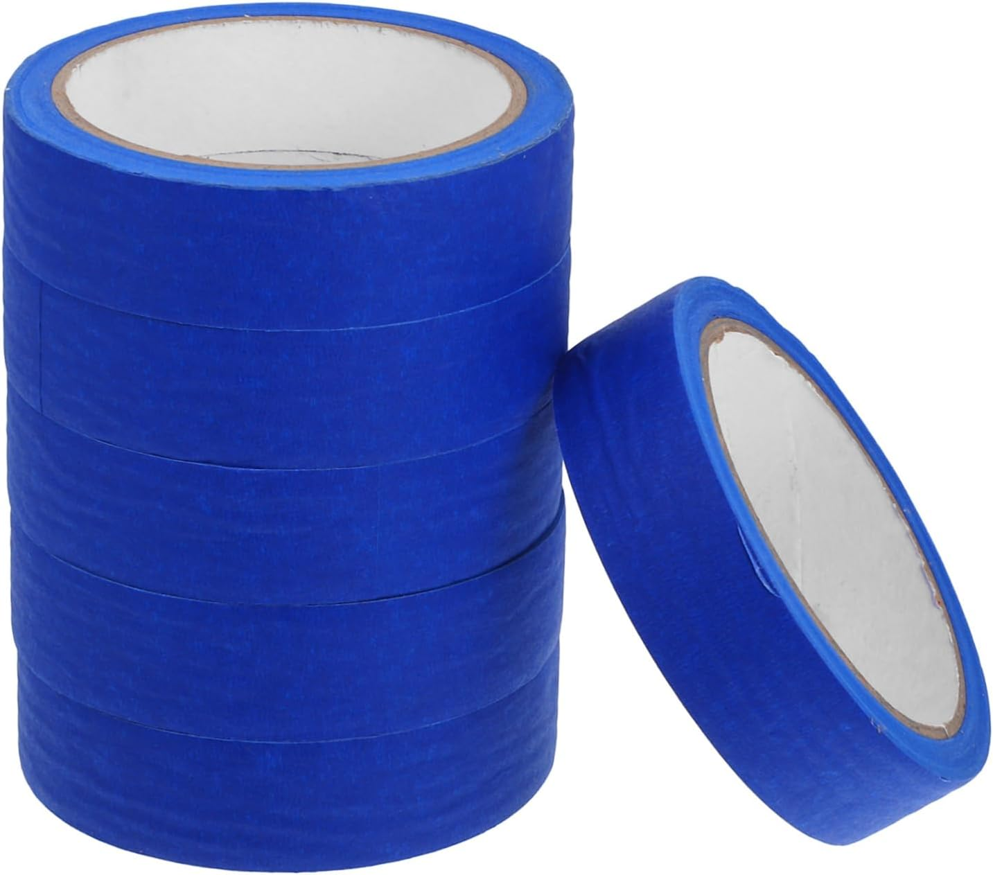 6Rolls Masking Tape Writable Adhesive Tape for Auto Painting and Craft Projects Each Stickiness for Precise Application for Labeling and Painting Supplies image number 3