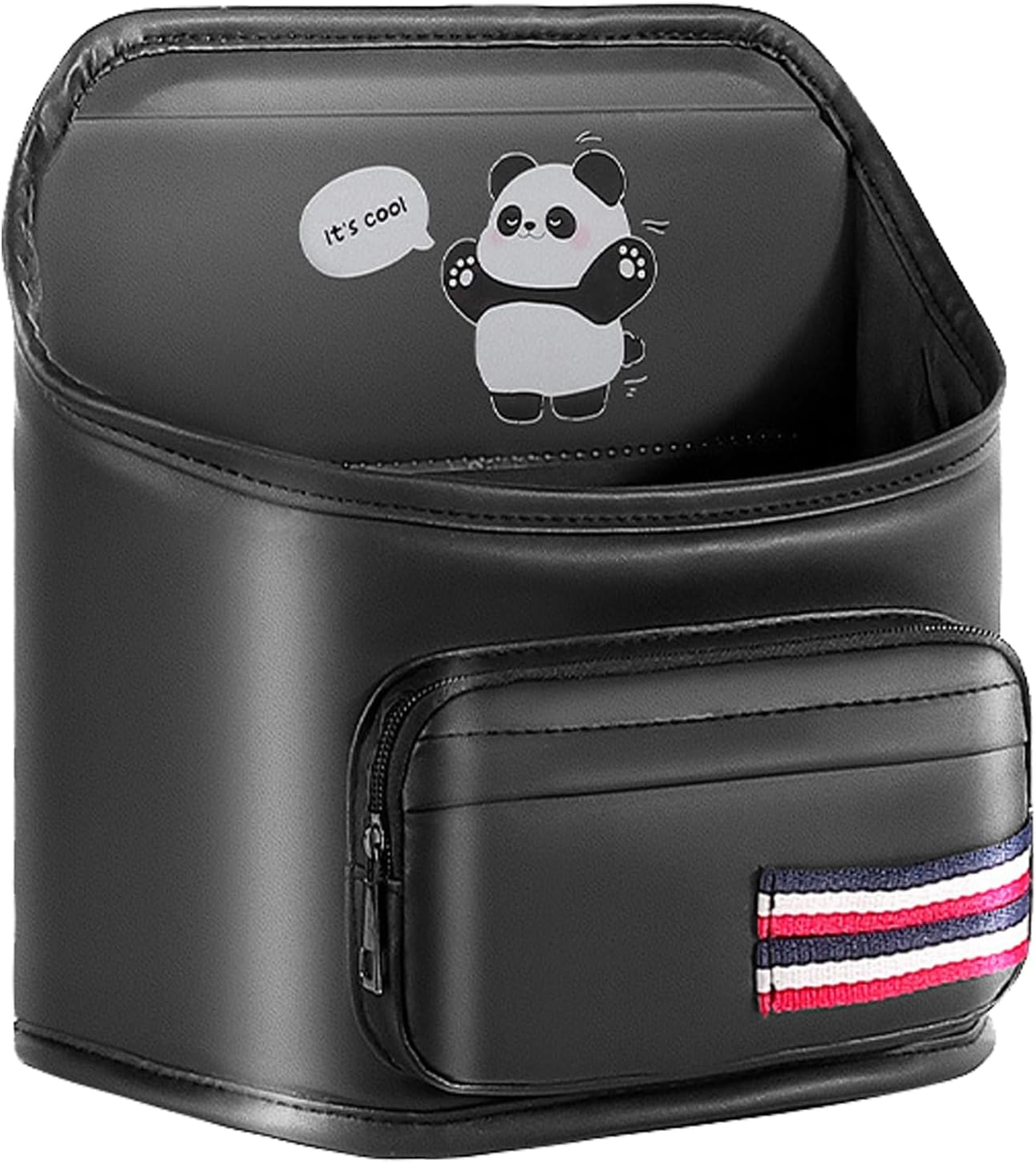 Back Seat Storage Box,Multi Pocket Basket,Faux Leather Car Headrest Cup Holder - for Phone Purse Cup Passenger Men Women Truck Vehicle SUV Trailer Tractor image number 6