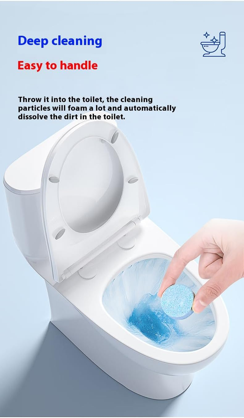 Anokasa Toilet Bowl Cleaner -16 PACK, Household Automatic Toilet Bowl Cleaners with Bleach, Bathroom Toilet Tank Cleaners Tablets with Sustained-Release Technology for against Tough Stains image number 3