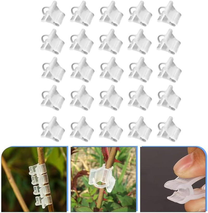 UPKOCH 200Pcs Sturdy Gardening Grafting Clips Plant Clips for Vine Stalks Plant Fixing Clamps image number 2