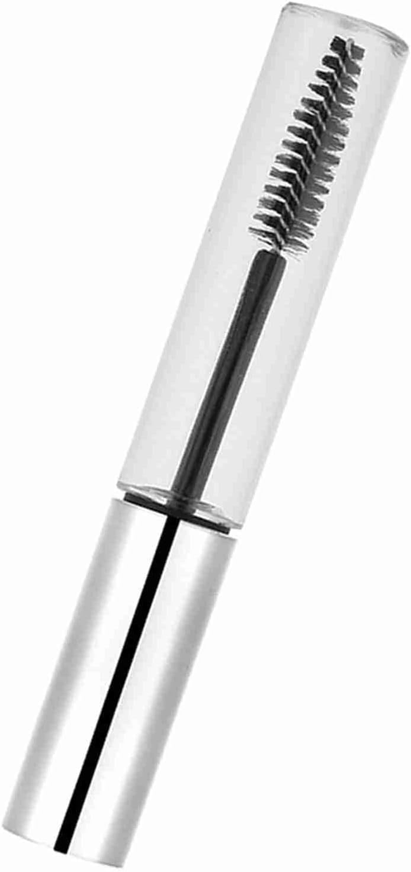 Xiuganpo 10Ml Empty Mascara Tube Durable Eyelash Wand Container for Makeup Artist Eco-Friendly Material (10Ml Bright Silver Cap) image number 3