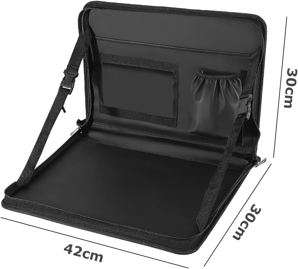 Steering Wheel Eating Tray,Foldable Car Table,Car Trays,Multipurpose Travel Car Accessories,Steering Wheel Laptop Holder,For Working, Writing, Eating, Traveling image number 6
