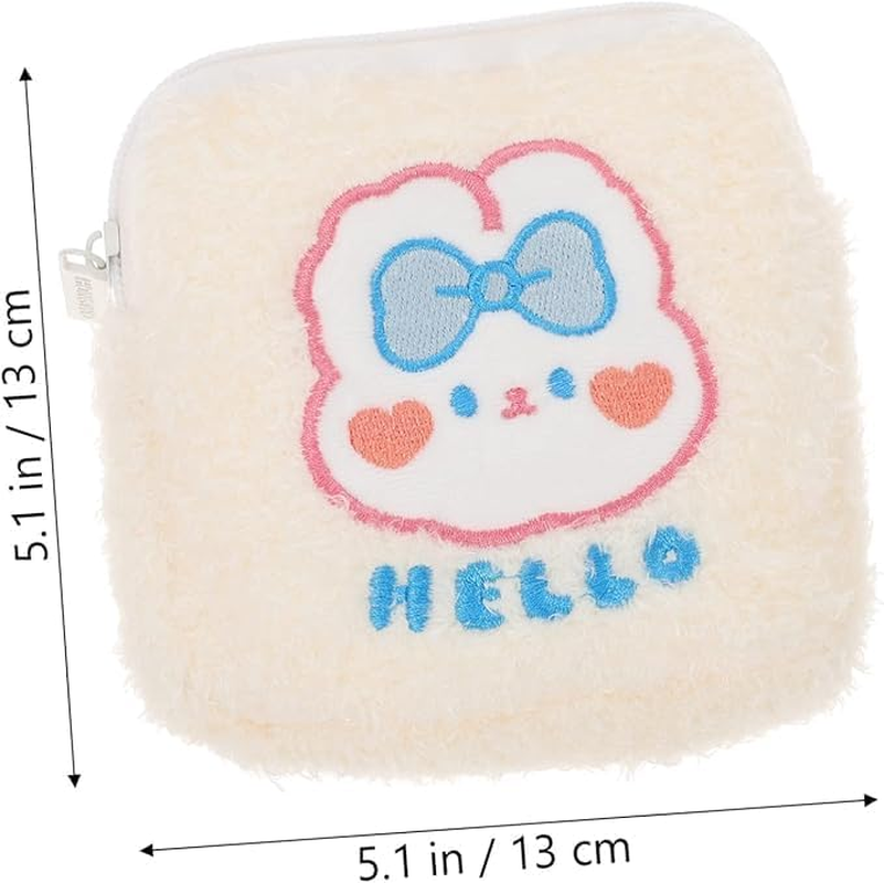 Crovakeu 1 Pcs Sanitary Napkin Storage Bag, Stylish Discreet Travel Period Bag with Zipper, Portable Container for Women & Girls image number 5