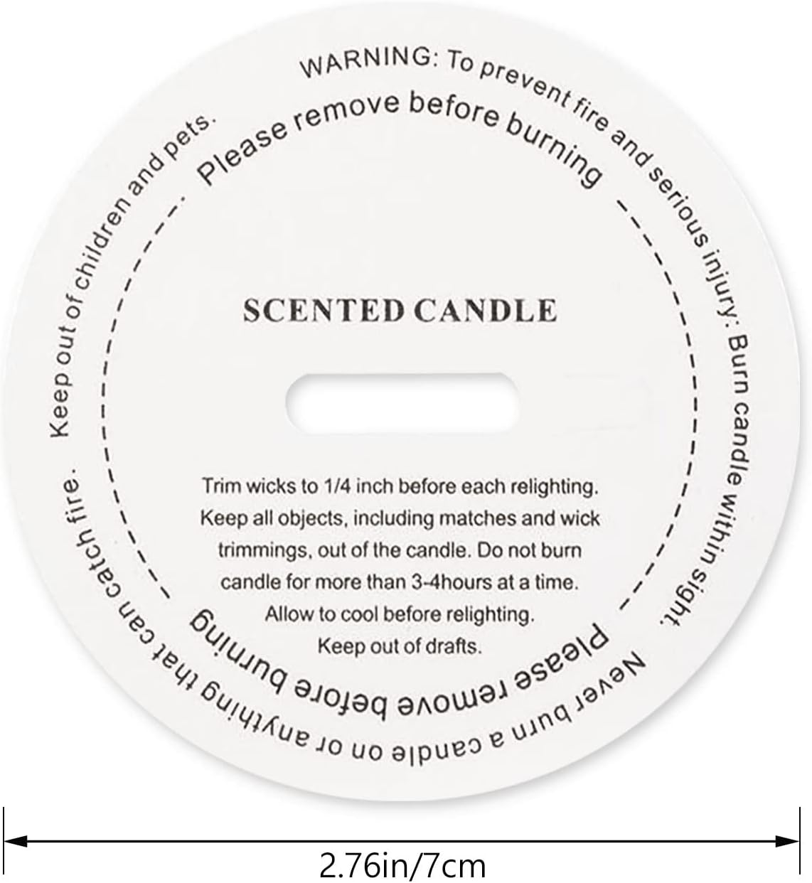 160 Pcs Candle Dust Cover, Joyfulmap Preprinted Translucent Paper Candle Topper Protectors Decoration Lids, Candle Topper Accessories for Candle Making, DIY Craft Fragrance Candles,7Cm, White (003) image number 1