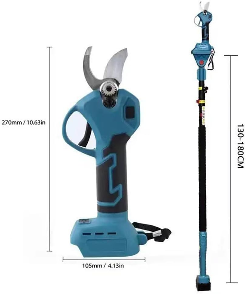 LEDON Telescopic High Branch Pruner Shears - 130-180Cm Extendable Tree Trimmer with Saw for Tall Trees, Fruit Branches & Garden Pruning image number 5