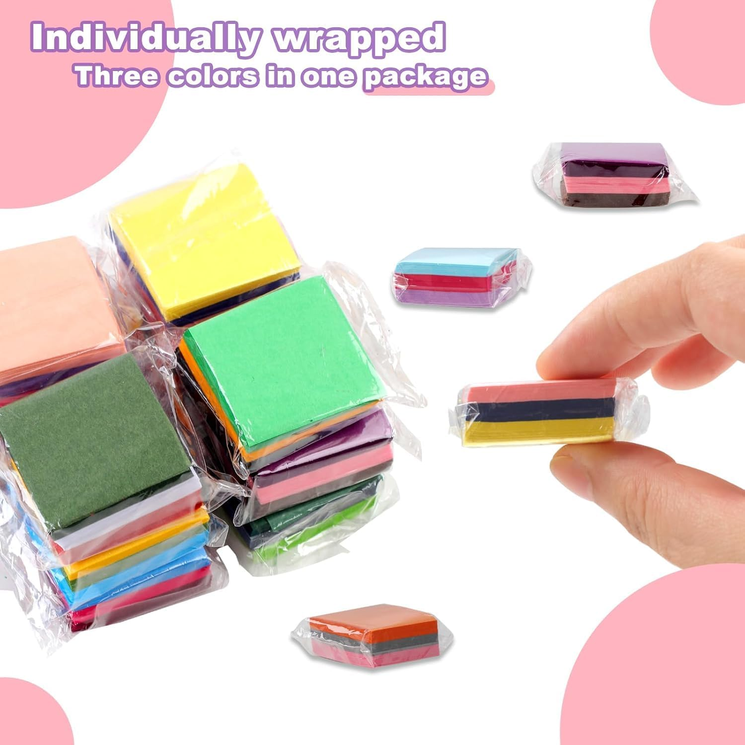 6300 Pcs 3Cm Paper for Crafts, 42 Assorted Colored Paper, Colors Art Rainbow Bulk for Crafts, Art Projects, Birthday Party