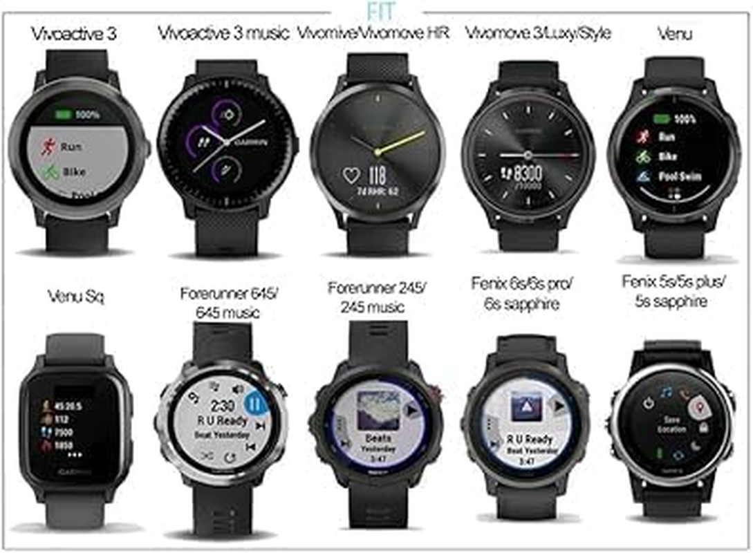 Pack of 8 Watch Strap Holder Loop, 16 Mm, 18 Mm, 20 Mm, 22 Mm, 24 Mm, 26 Mm, Silicone Watch Band Keeper Retainer Fastener Ring Parts for Smart Watch Band Wristband Replacement image number 3