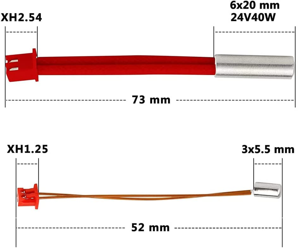 LEOWAY Sprite Extruder Pro Heater Cartridge Tube and and Thermistor Kit Compatible with Creality Ender3 S1 Pro, CR10 Smart Pro, Sermoon V1 Pro 3D Printer image number 6