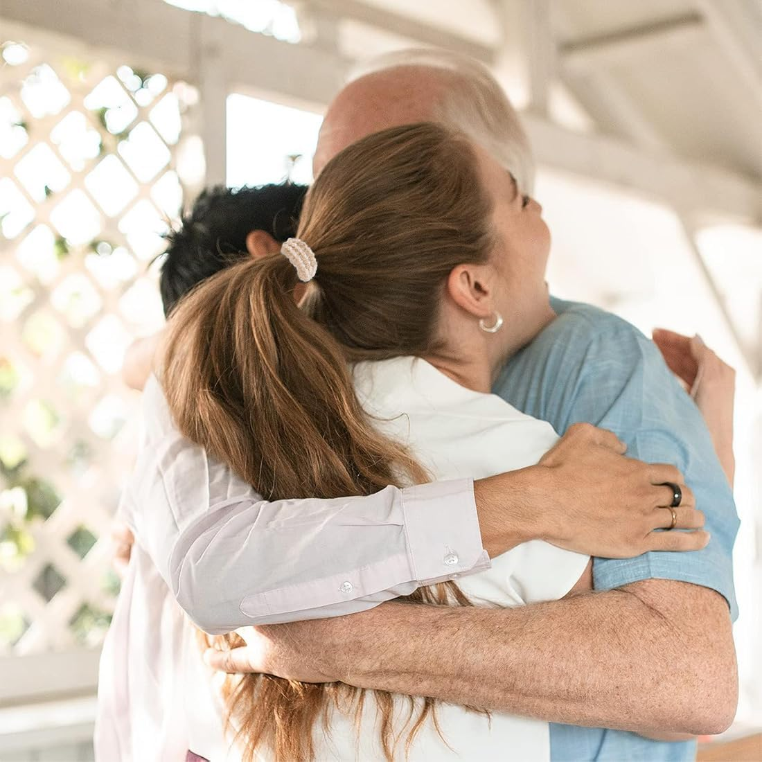 JEYORZY Pack of 3 Hair Bobbles, Elastic Ponytail Holder, Stylish Ponytail Holder for Women and Girls, Stylish Braided Hair Scrunchie