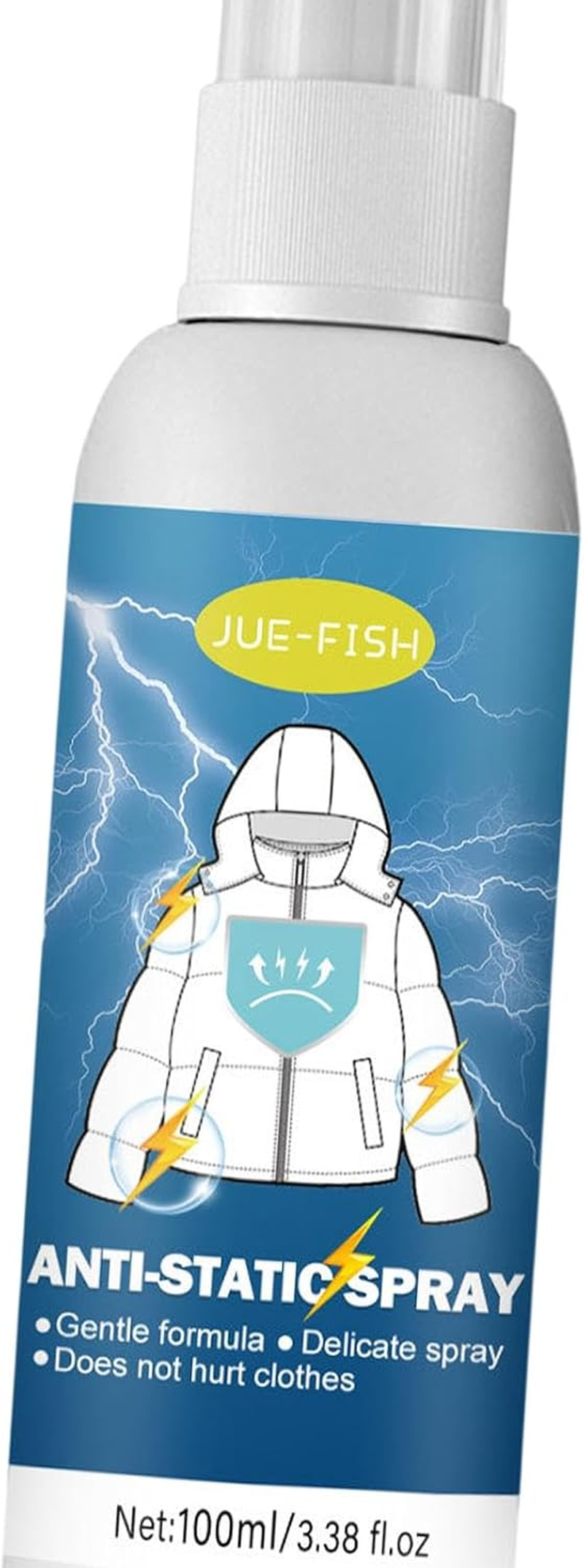 Folpus anti Static Spray Wrinkle Release Eliminates Odors Multipurpose Clothing Static Remover Spray Static Remover for Blouses Lingerie image number 6