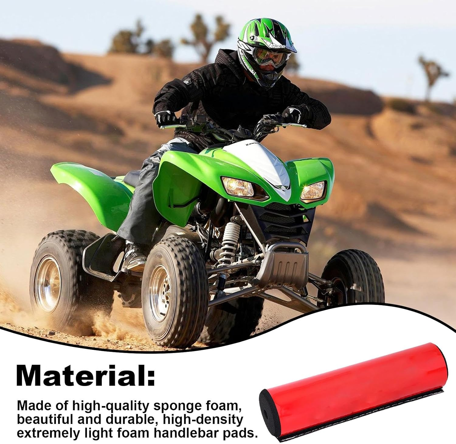 Handlebar Protector Pad | High-Density Cross Bar Handlebar Foam Pad | Precise Fit for Handlebar Soft Cushion for Traveling, Commuting image number 5