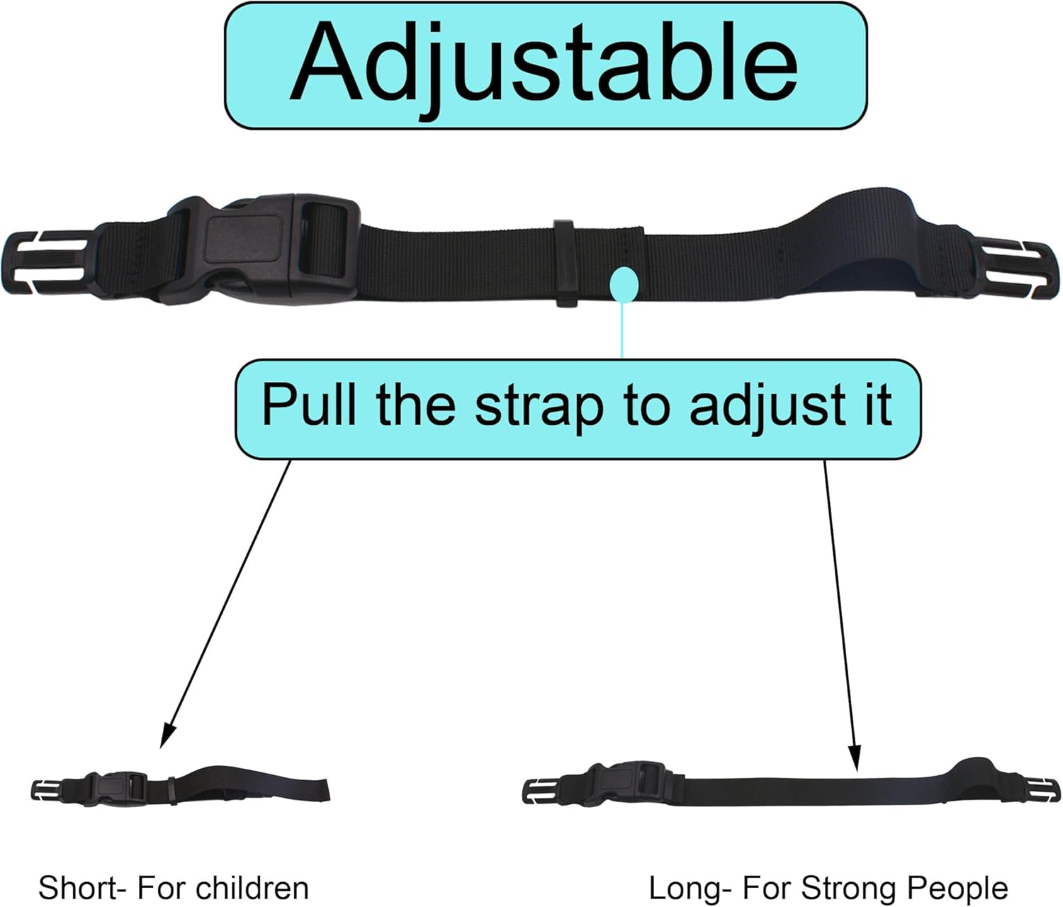 YYST Sternum Strap Backpack Chest Harness for Backpack with 20MM or 25MM Webbing image number 5