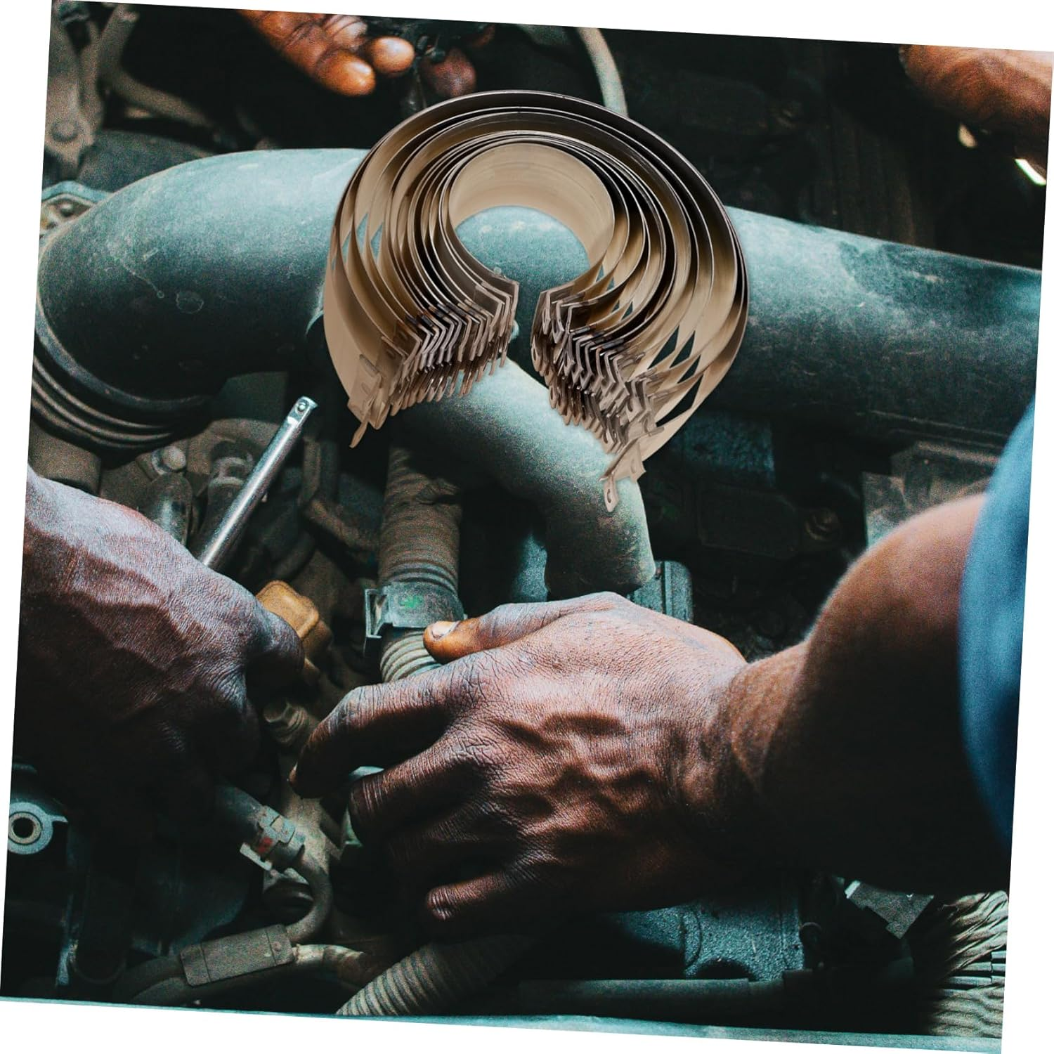 BUGUUYO Engine Piston Ring Pliers Compression Kit Car Truck Automotive Piston Ring Installation Tools image number 5