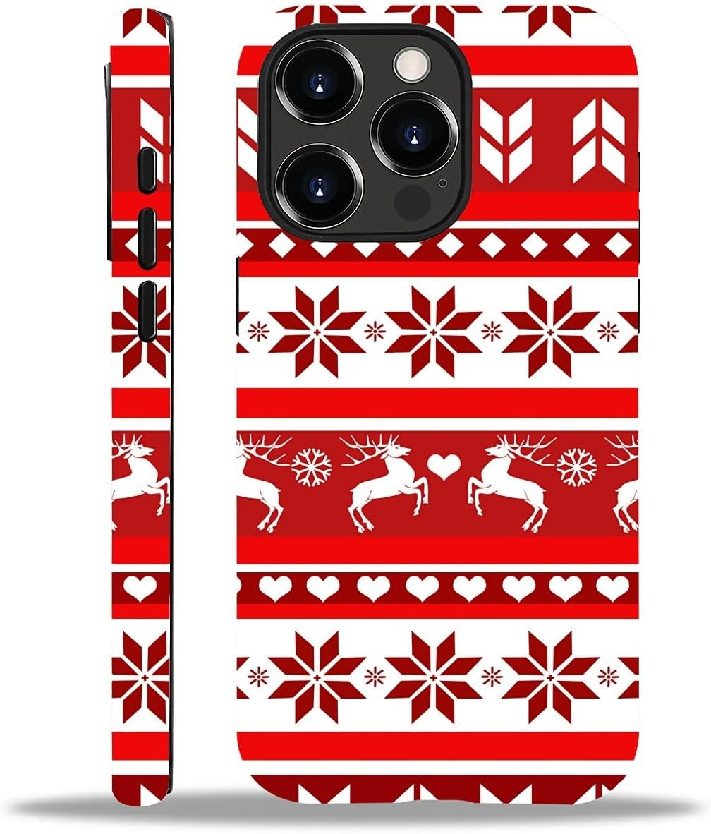 DAIZAG Case Compatible with Iphone 14 Pro Max,Durable Shock Protection Cover for Girl Women,Christmas Tartan Plaid