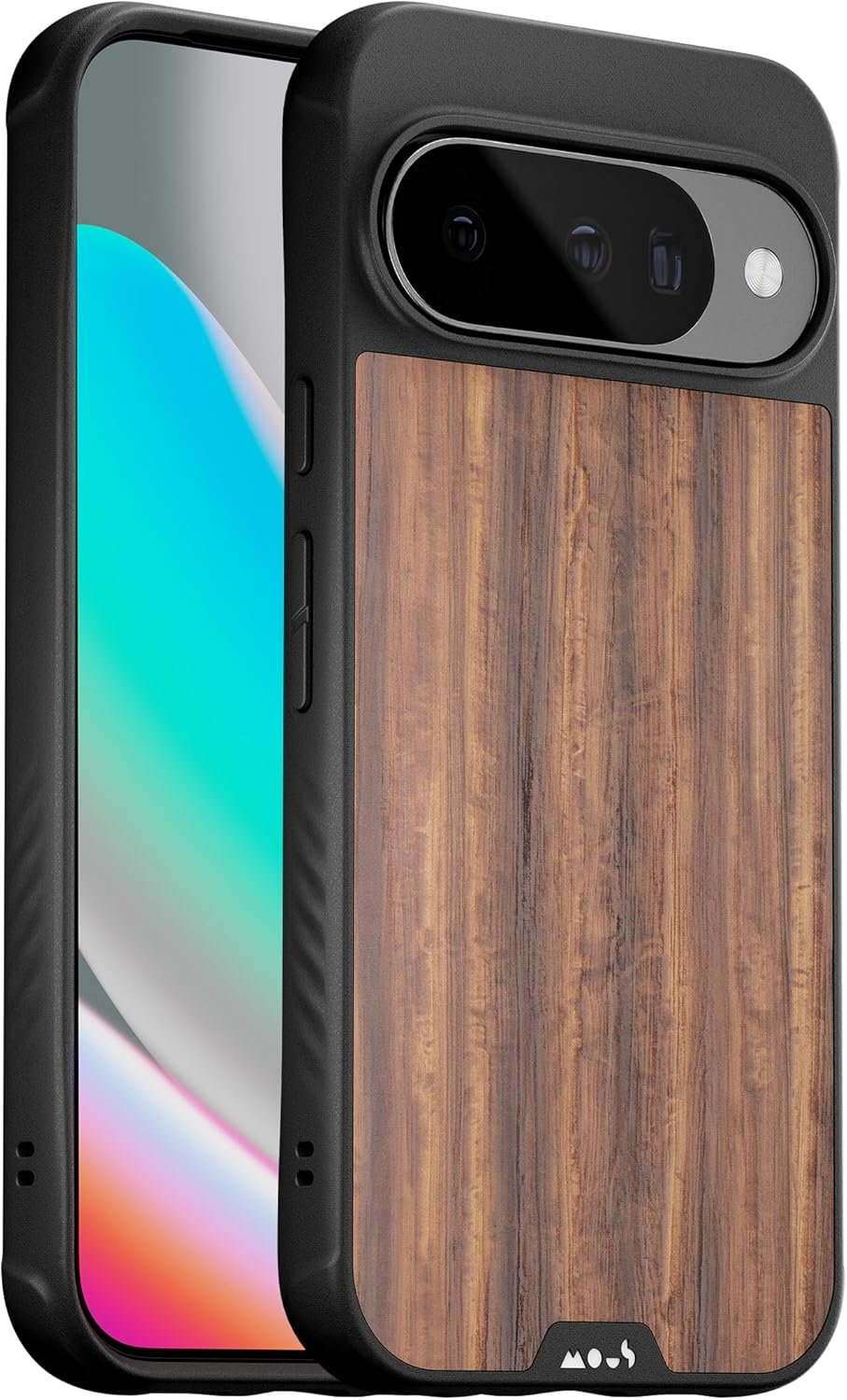 Mous for Google Pixel 10/10 Pro (2025) Case, Compatible with Qi2 Magsafe and Pixelsnap - Limitless - Protective Pixel 10/10 Pro Walnut Case - Shockproof Phone Cover, Brown image number 5
