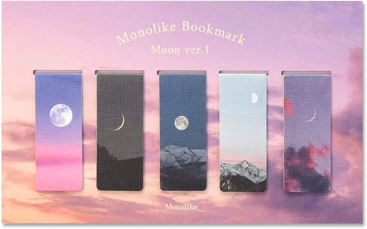 Monolike Magnetic Bookmarks Moon Ver.1, Set of 5