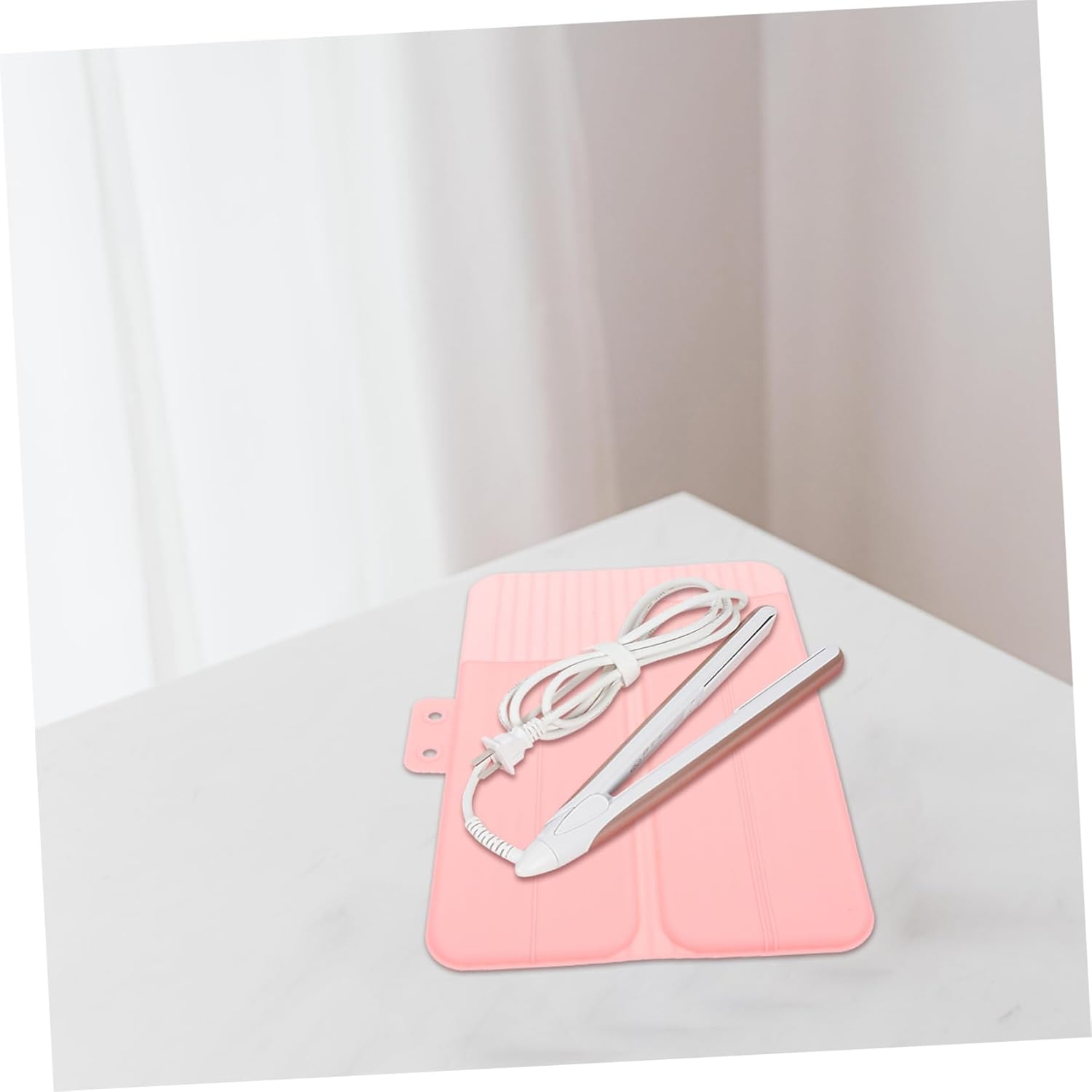 Silicone Travel Curling Iron Holder Heat-Resistant Pouch for Hair Styling Tools Compact Design for Easy Storage Go Use for Curling Wands and Straighteners image number 6