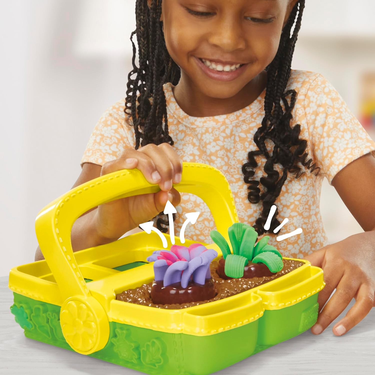 Play-Doh Blooming Flower Garden Toy Playset, Nature Pretend Play, Kids Arts & Crafts Ages 3+
