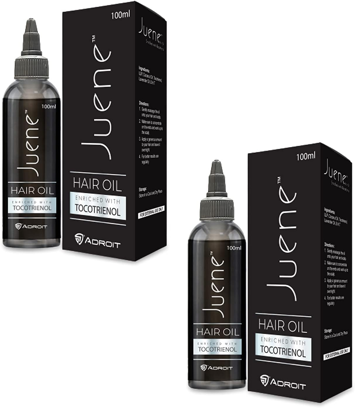 Ra Juene Hair Oil | Enriched with Tocotrienol and Coconut Oil 100Ml {Pack of 2} image number 6