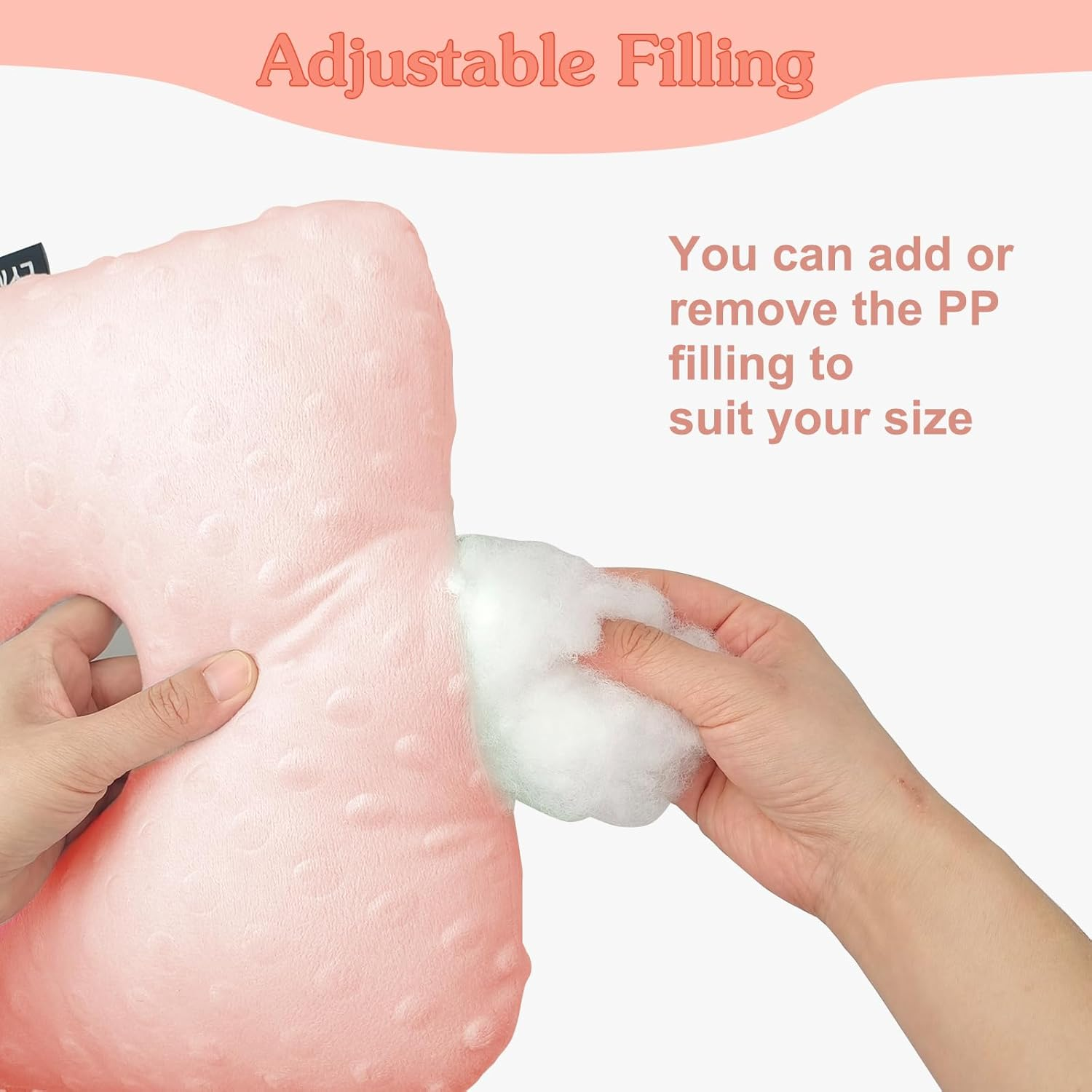 Large Ear Piercing Pillow for Side Sleepers, Side Sleeping Pillow, Ear Protector Pillows with Holes for Ear Pain CNH Piercing Pain Relief Ear Inflammation Pressure Sores Minky Dot (Pink) image number 5