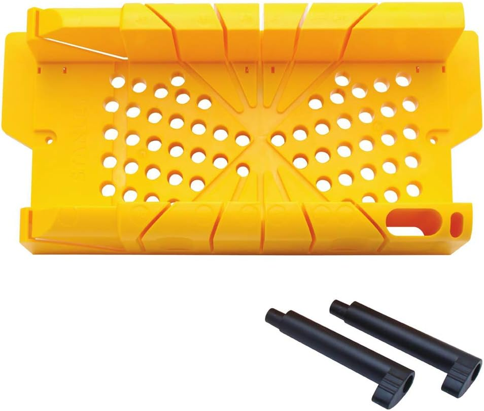 Stanley 1-20-112 Saw Storage Miter Box of Plastic, Black