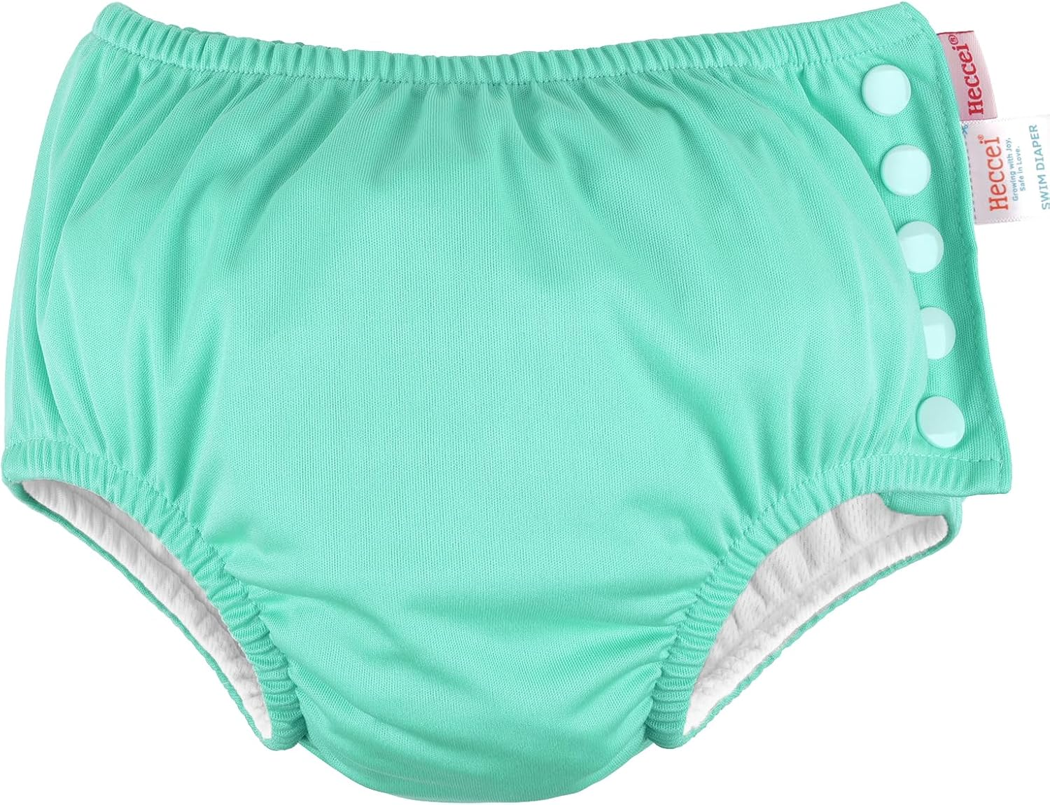 HECCEI Baby Swim Diapers (Green, 0-6 Months)