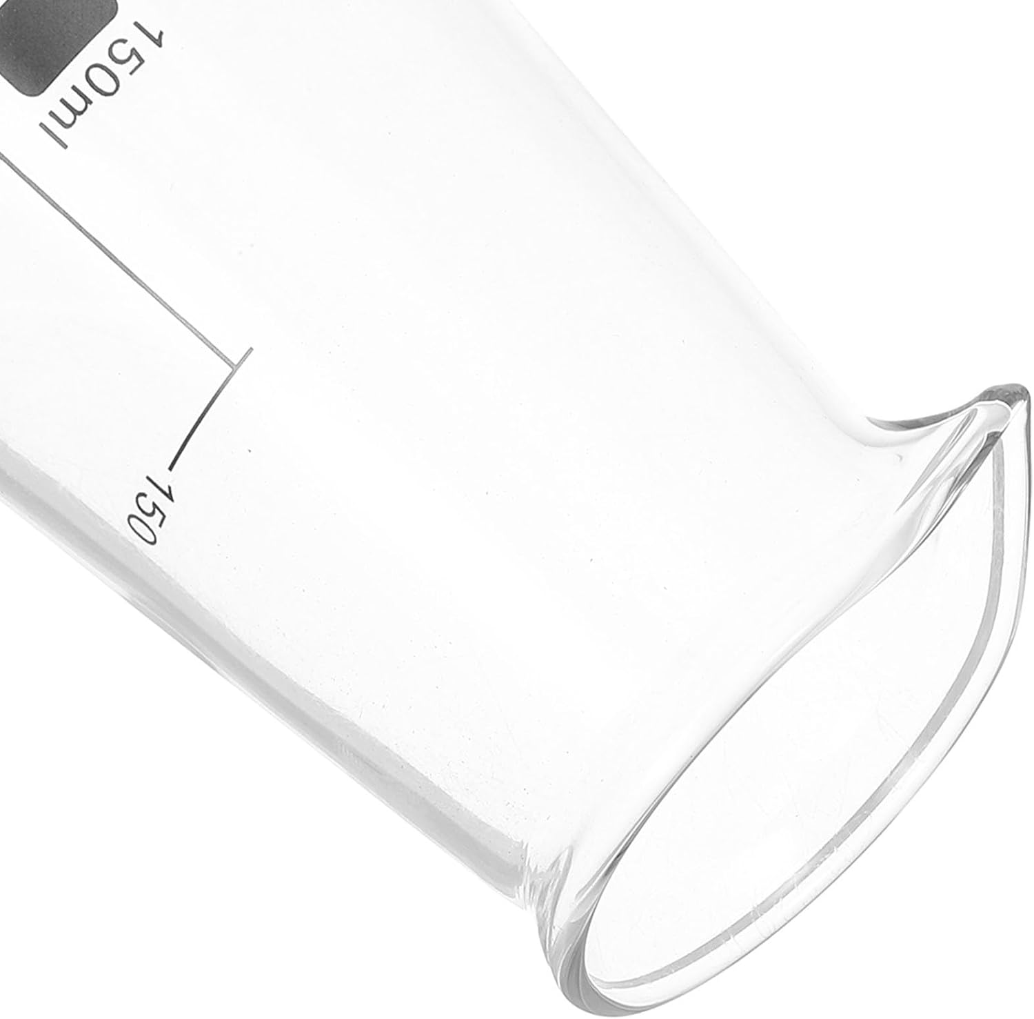 CORHAD Mini Glass Double Spout Milk Pitcher Small Capacity Measuring Milk Cup Espresso Frother Glass Creamer Dispenser for Coffee and Bakery Supplies