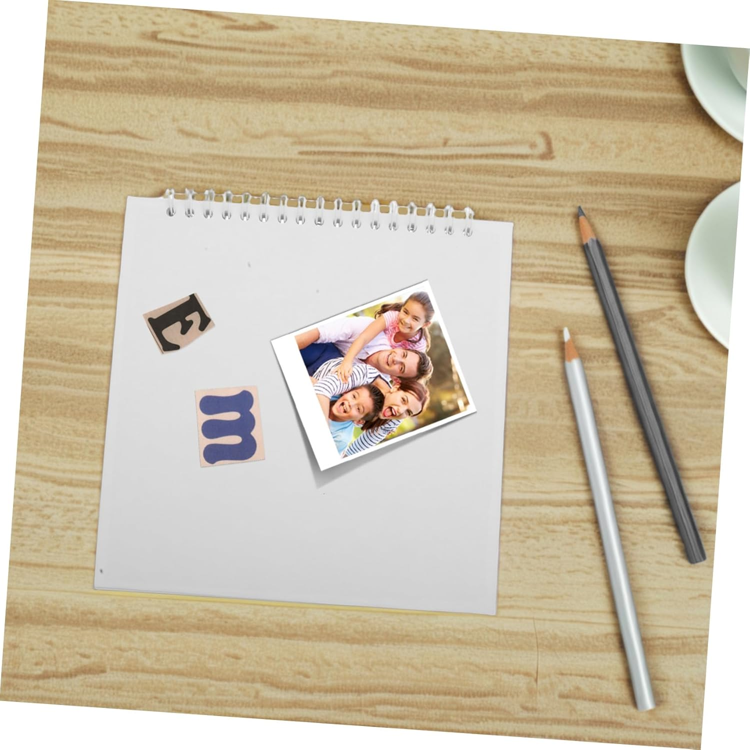 FIXOSHEE Blank Hardcover Scrapbook White Pages for Diy Photo Book Album Craft Projects - Khaki image number 3