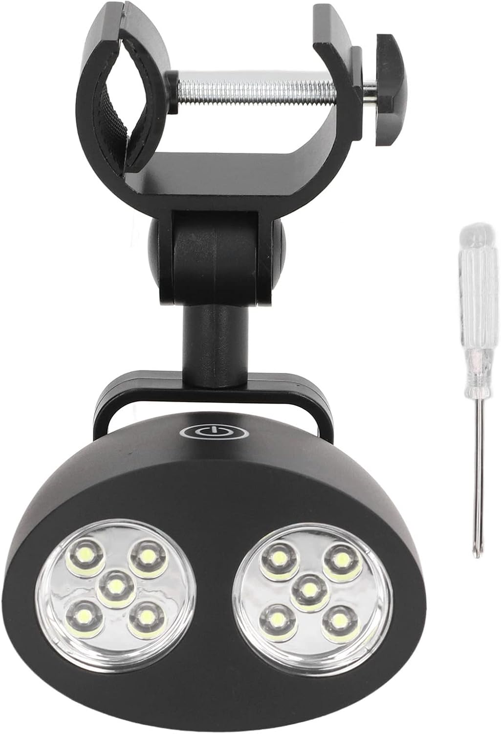 Omabeta LED Grill Light, Adjustable C-Clamp Design with Touch Switch, High Brightness LED for Outdoor BBQ Cooking Camping, 10 Beads 3 Modes ABS Material, Battery Powered Light Lamp image number 4