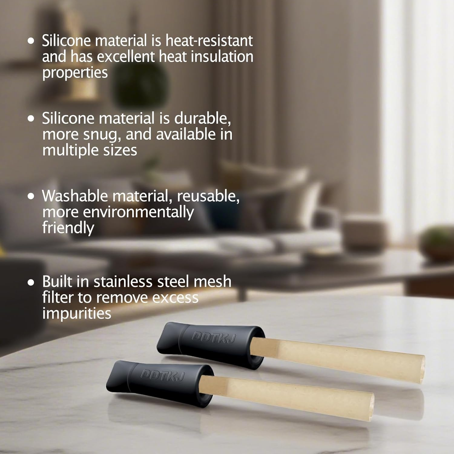 Reusable Silicone Filter, Anti-Cracking, Suitable for Various Sizes of Paper, Comparable to Glass Filters Adapter (Black*2) - Pink*2 image number 4