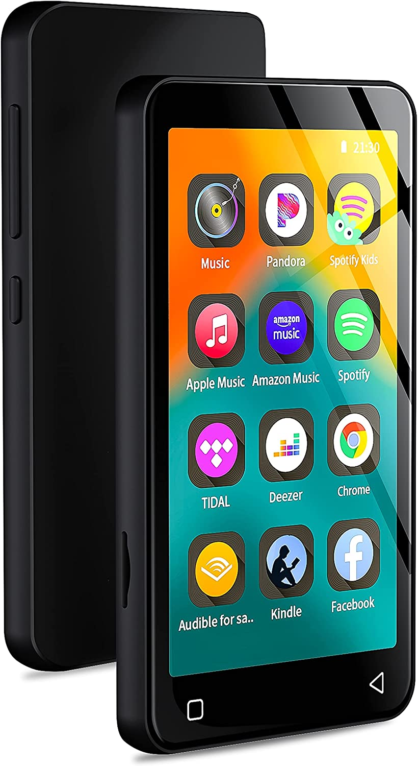 MP3 Player with Bluetooth and Wifi, 4" Full Touch Screen MP4 MP3 Player with Spotify, Android Streaming Music Player with Pandora, Portable Hifi Walkman Digital Audio Player with Speaker (Black) image number 4