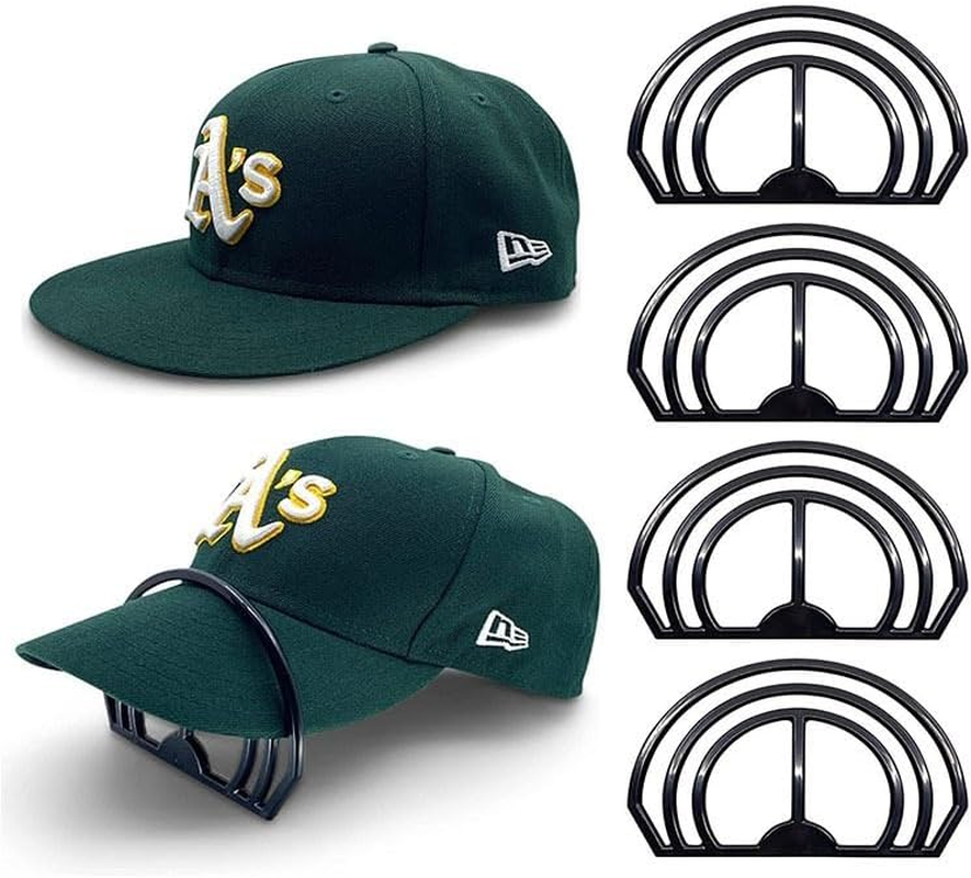 Brim Bender (4-Pack) - Perfect Hat Curving Band, Steaming Optional - Convenient Shaper Design with Dual Option Bill Bender Slots image number 1