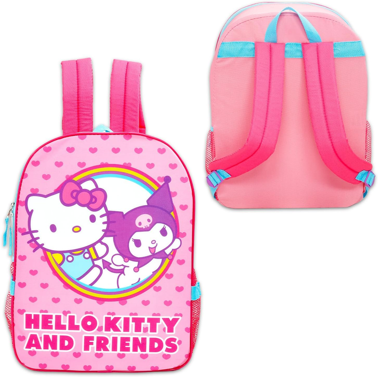 Hello Kitty and Friends Backpack and Lunch Bag - Bundle with 16&rdquo; Sanrio Backpack Featuring Kuromi plus Lunch Box, Water Bottle, Stickers, More | Hello Kitty and Friends School Bag Set image number 4
