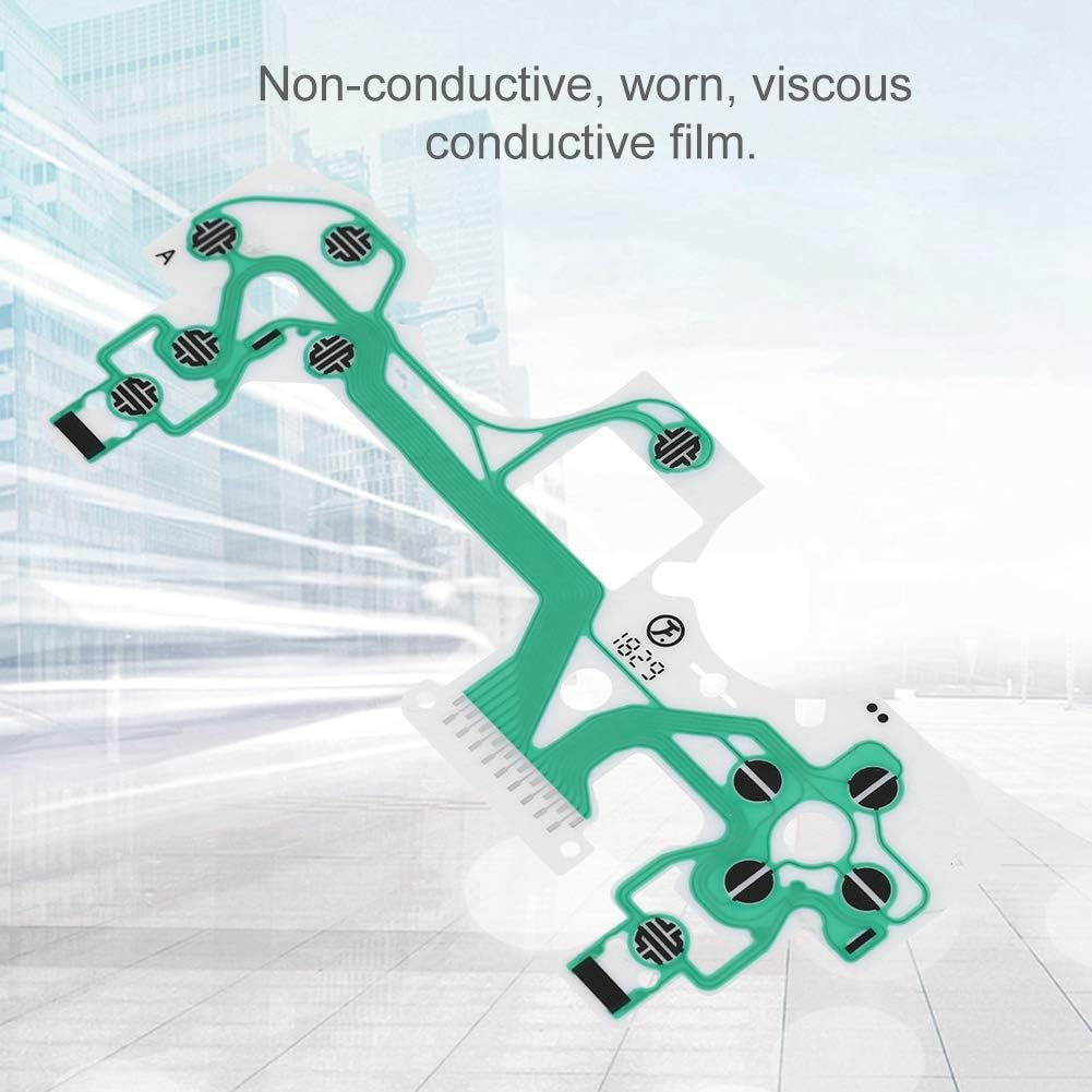Bewinner 10Pcs Conductive Film for 4,Replacement Part Green Keypad Conductive Film For,Replacement Parts for Controller - Non-Conductive, Worn, Viscous Conductive