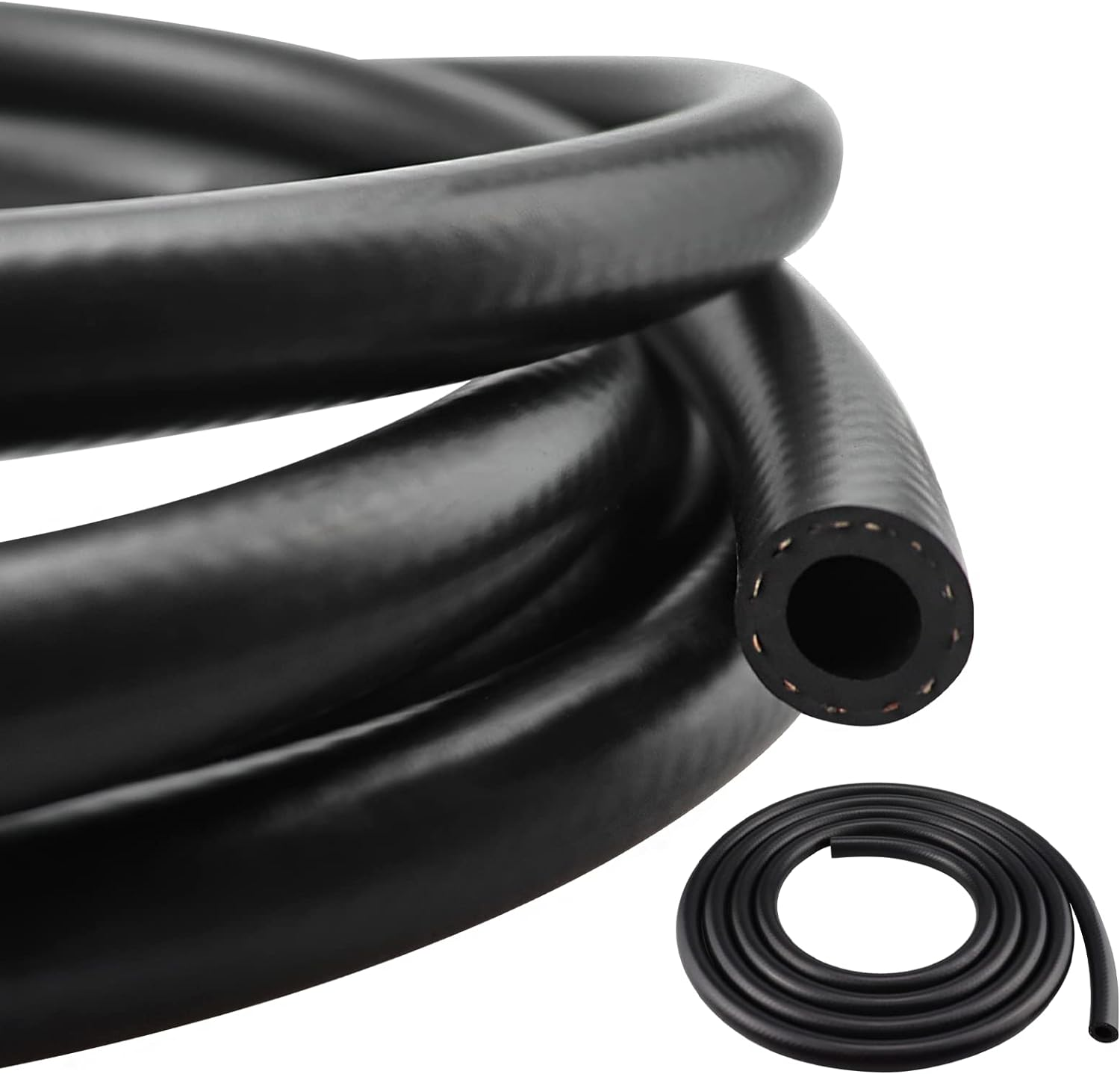 Fuel Line 1/2 Inch ID NBR Fuel Line Hose 8AN Rubber Push on Fuel Hose for Small Engines 10 Feet