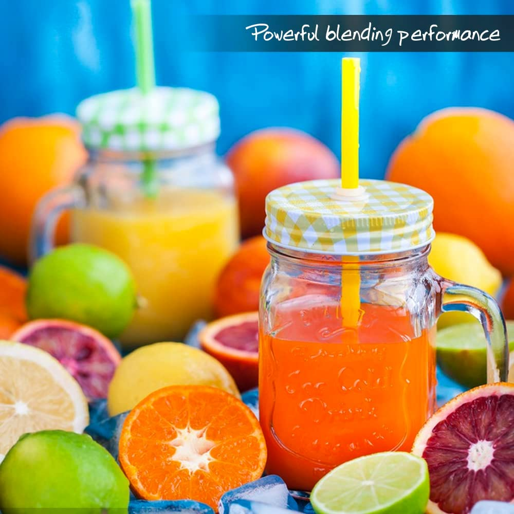 Portable Juice Blenders, 6-Blade Portable Personal Juice Blender Machines Extractor Household Fruit Smoothie Milkshake Mixer with Micro USB Rechargeable for Travel Outdoors, Office, Picnic, Fitness Center, SAA AU Standard (Black) image number 4