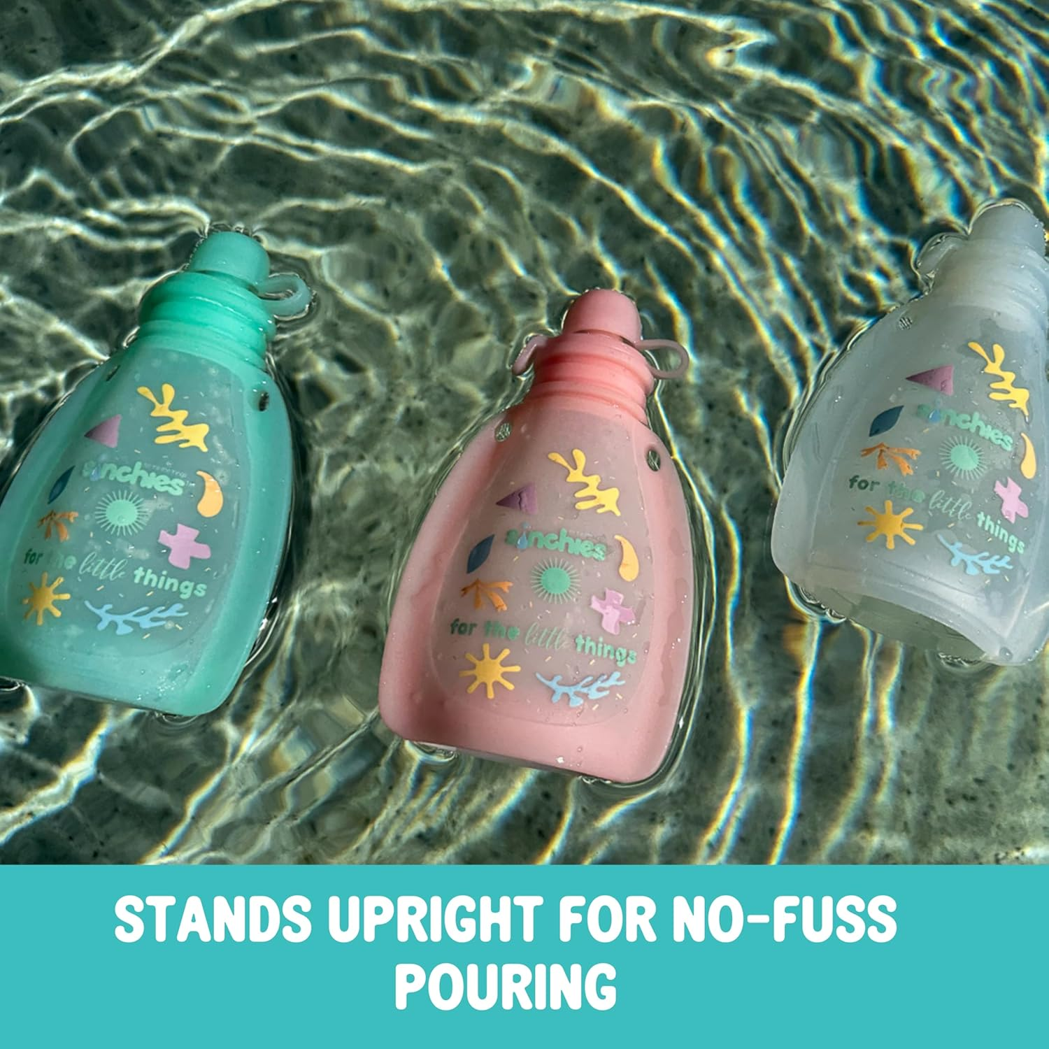 Silicone Reusable Yoghurt Pouches | 120 Ml X 2 Pack | Reusable Food Pouch for Lunchbox | 100% Food Grade Silicone | BPA, PVC & Phthalate Free | Freezer Safe | Easy Clean Food Pouches (White) image number 6