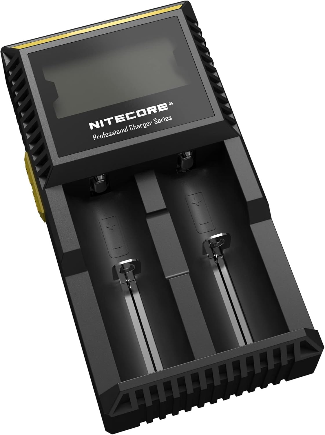 NITECORE Torches Smart Charger Nitecore Digicharger D2 Universal Smart Charger D2, Black (D2), Li-Ion (26650, 22650, 18650, 17670, 18490, 17500, 18350, 16340(RCR123), 14500, 10440). Ni-Mh and Ni-Cd (AA, AAA, AAAA, C) Rechargeable Batteries image number 3