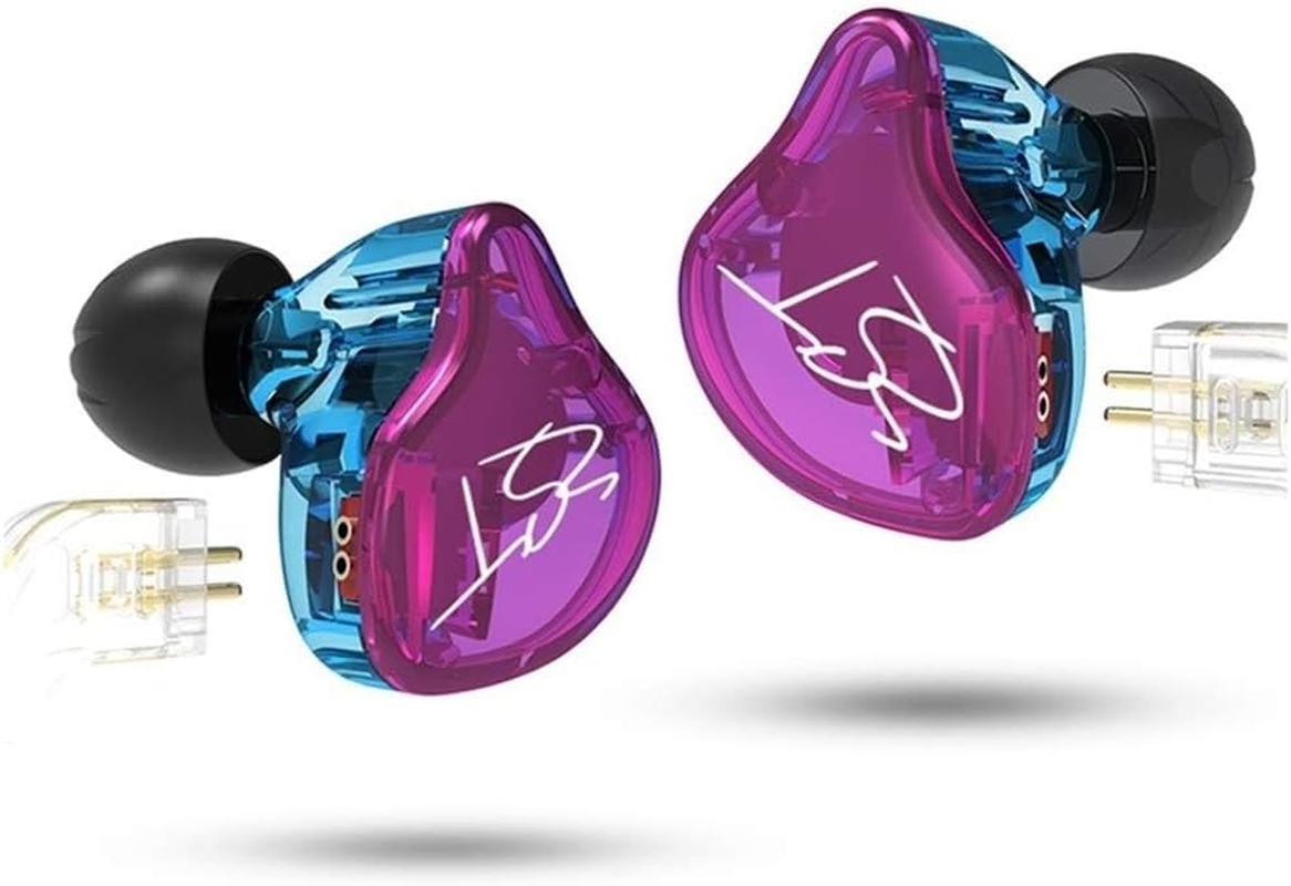 KZ ZST Earbuds with Microphone, Purple image number 1