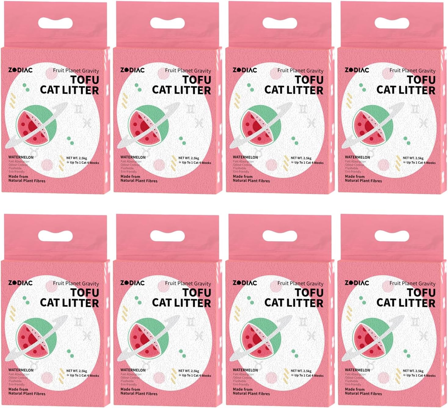 Zodiac Watermelon Fruity Tofu Cat Litter-2.5Kg*8Bags