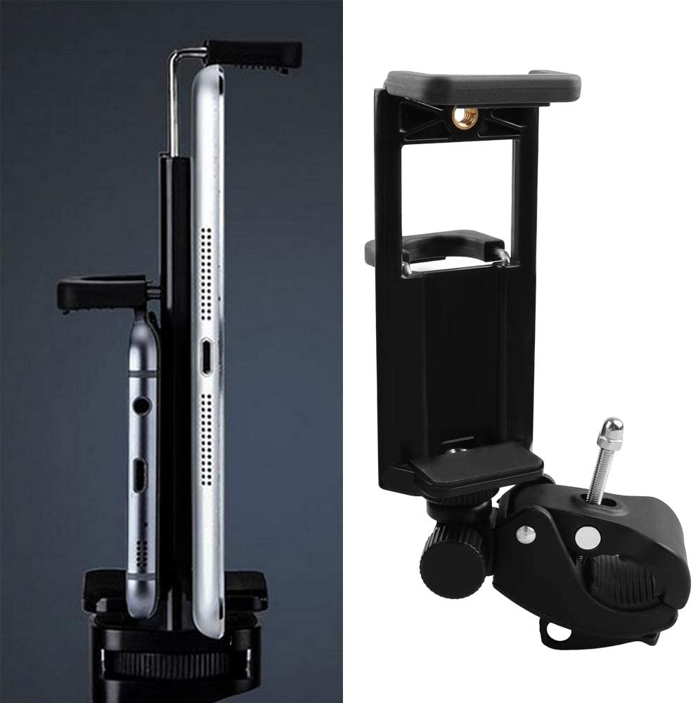 Mr.Power Muti Functions Microphone Mic Stand Mount Phone Holder Clip for Tablet PC Compatible with Ipad, Iphone, Samsung, Moto, Huawei, HTC, Google, Blackview, Smart Phones (Tablet Holder) image number 3