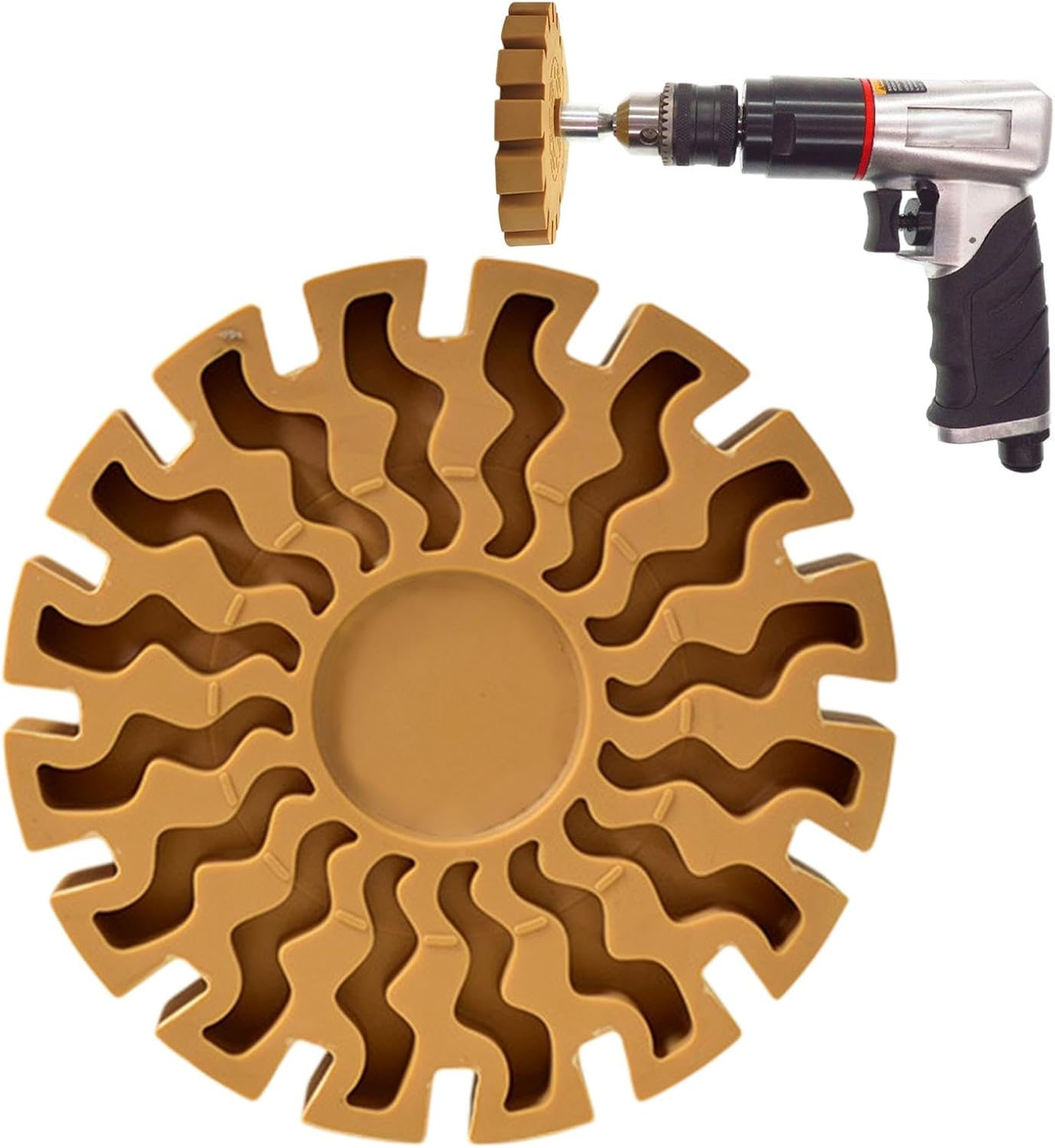 Wheel Decal Remover Wheel Sticker Remover for Rubber Wheel | Rubber Wheel for Car Sticker Removal,Precise and Efficient Wheel Sticker Remover for Barch